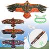 Friends Game Family Trips DIY 30 Meter Kite Line Flat Eagle 1.1m Kite Flying Bird Toy