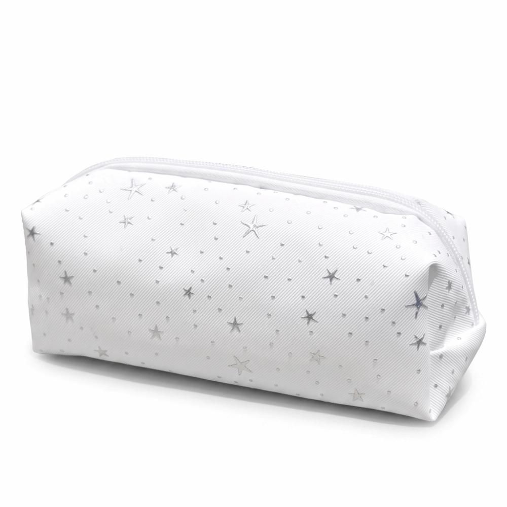 Polka Dot Design Pencil Pouch Canvas Stationery Bag Makeup Bag Pen Bag Student