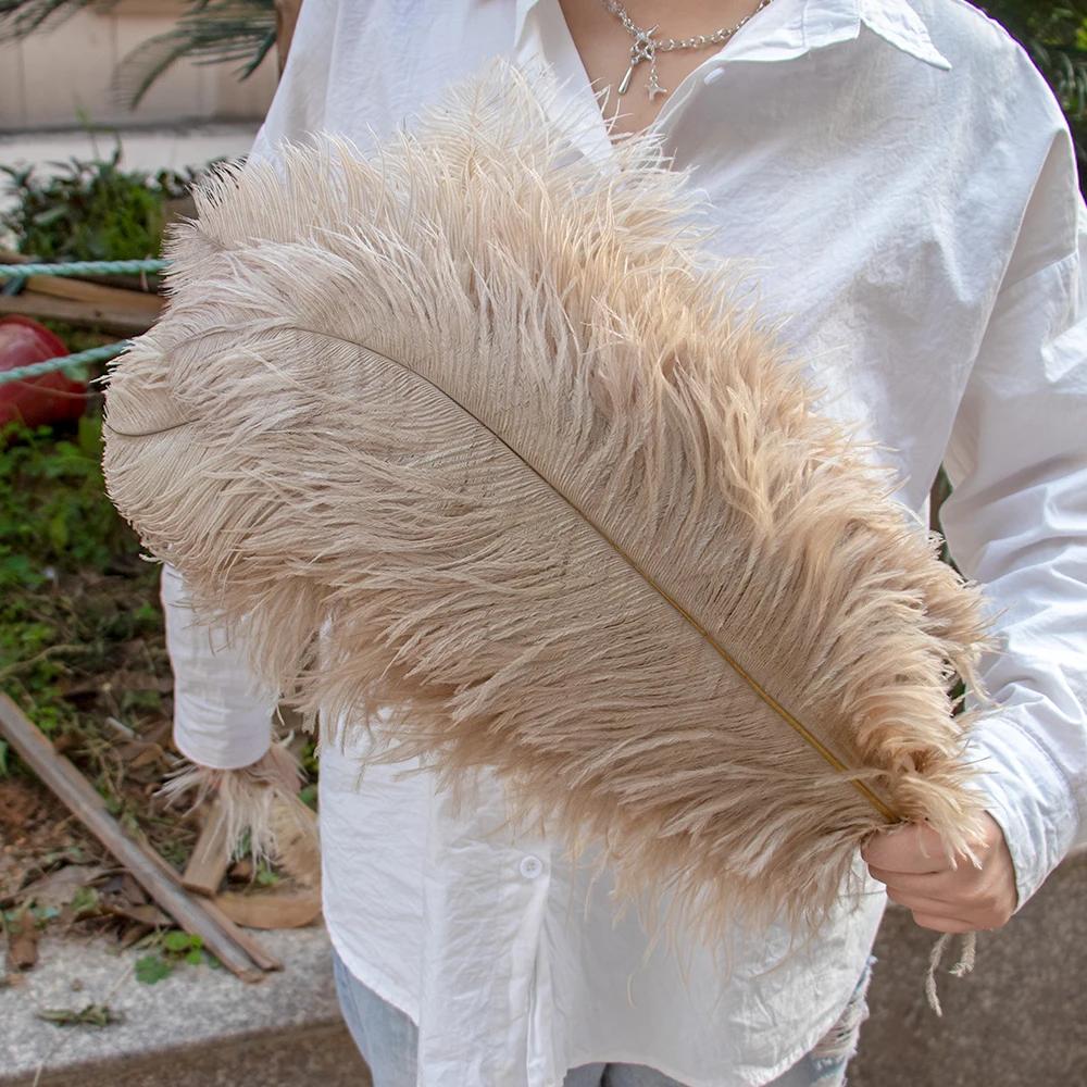 10 шт. Натуральные страусиные перья 15-55 см для рукоделия, свадьбы, вечеринки, домашнего декора, страусиные плюмажи, центральный элемент стола, перо