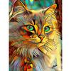 Алмазная картина Кот квадратный 5D Diy Алмазная вышивка Цвет Животные Кошка Мозаика Вышивка крестиком Стразы картина Домашний декор
