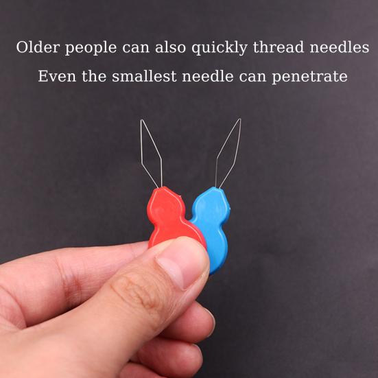 Yousheng 20 Pcs Needle Threaders Gourd Shaped Plastic Needle Threader Seniors Needle Threading Tool for Embroidery Hand Sewing