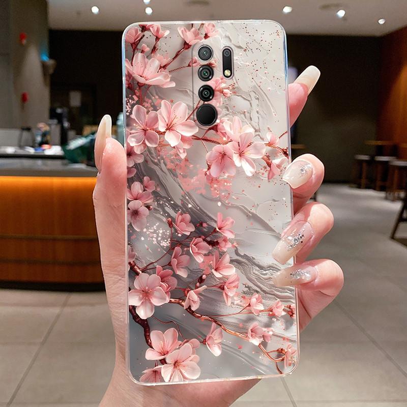For Xiaomi Redmi 9 Prime Case Redmi 8 Shells Butterfly Protective Thin Cases For Redmi 8A Capa Bag Soft Silicone TPU Phone Cover