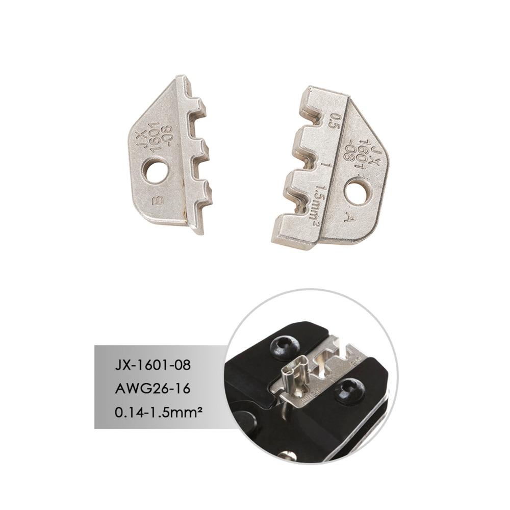 Губки для обжима JX-1601-2546 JX-1601-08 Для обжима наконечников шнурков Для терминалов Dupont Сменные губки