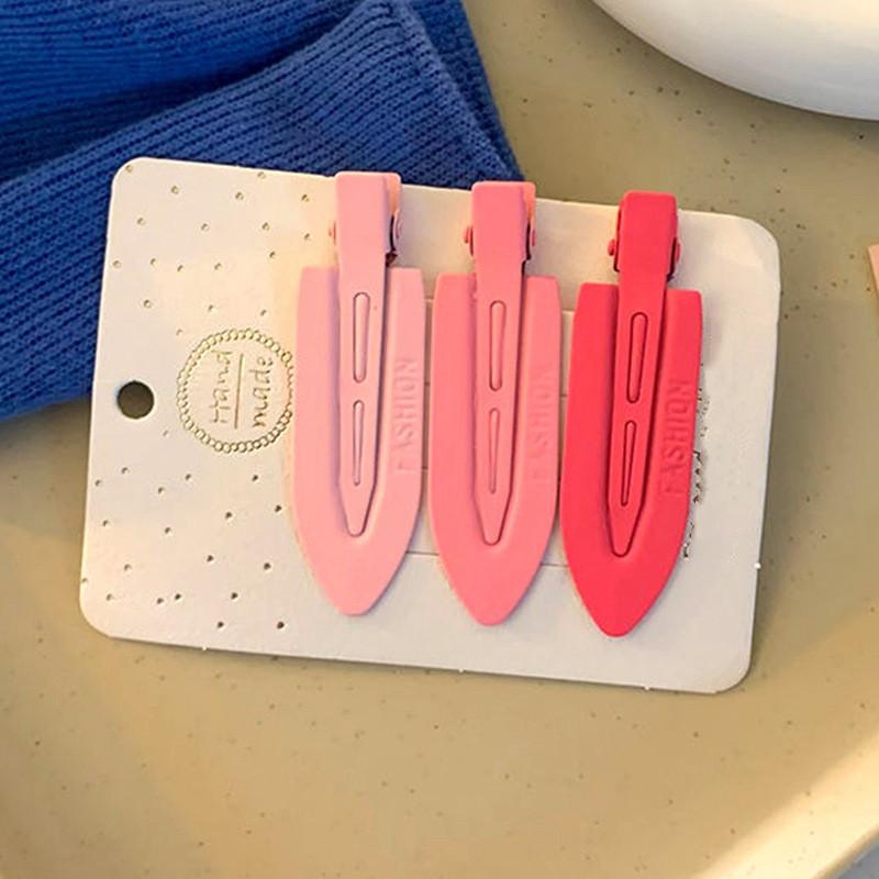 2/3/4 шт. простая розовая сакура бесшовные заколки для волос женские ацетатные листы без изгиба зажим для челки зажим для волос заколки для волос инструмент для укладки волос