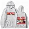 Мужская толстовка с капюшоном One Piece Дизайн с Луффи из аниме Высокое качество Теплая Осень Зима Хип-хоп Стиль Свитшот