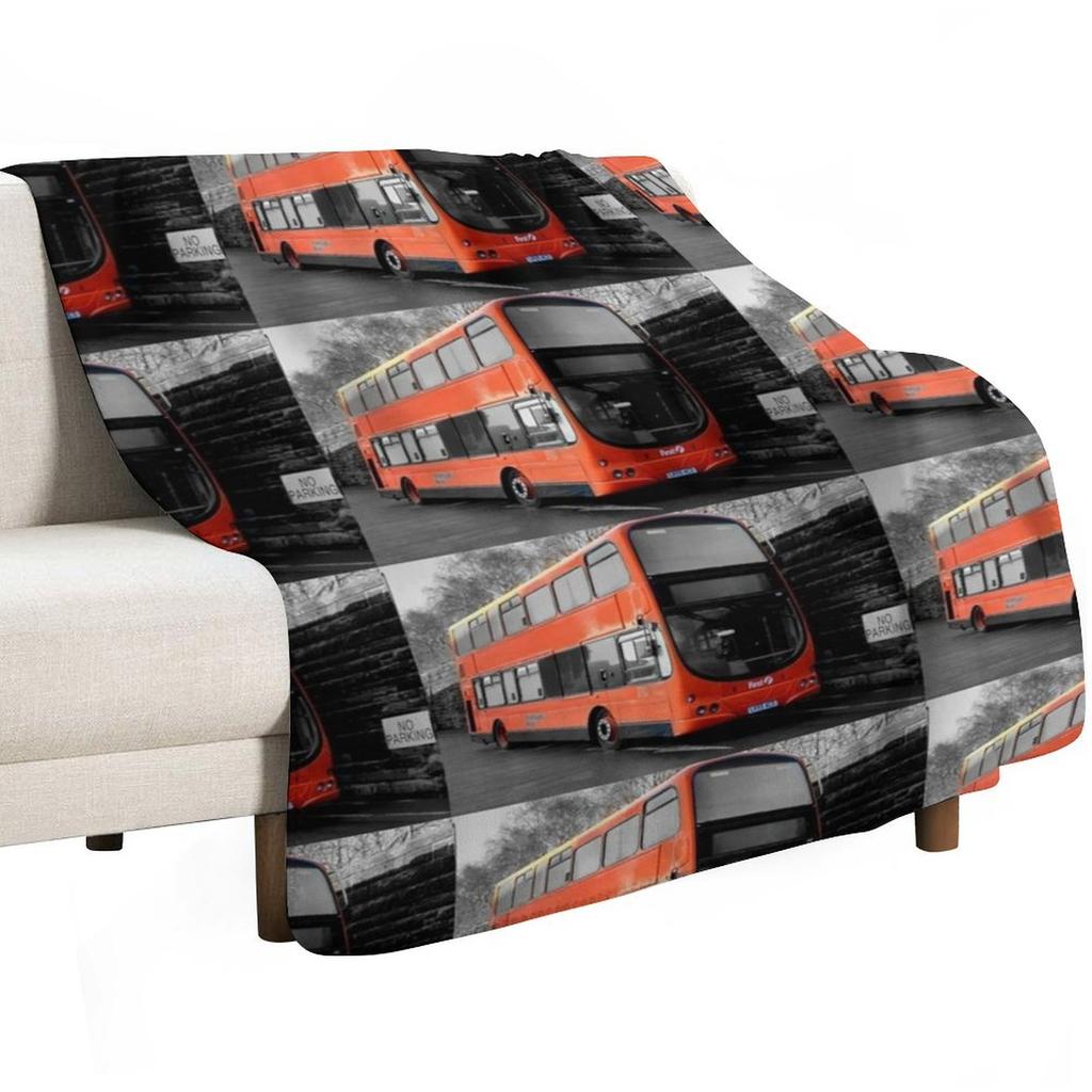 Bus Throw Blanket Warm Throw Blanket Gift for Anniversary