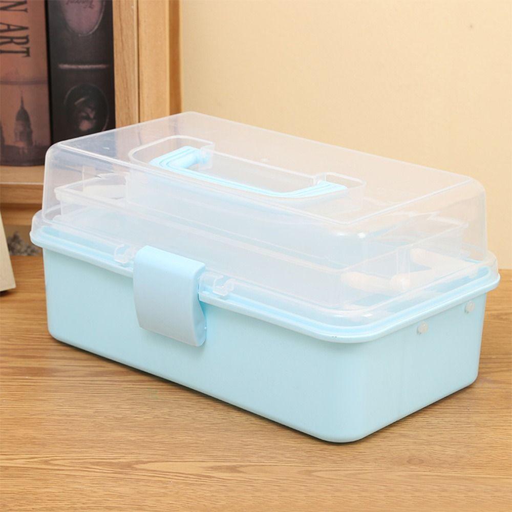 Jewelry Case Storage Case Nail Art Box Desktop Organizer Portable Storage Box Student Stationery