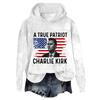 Women's Hooded Long Sleeve Printed Flannel Top Hooded Sweatshirt