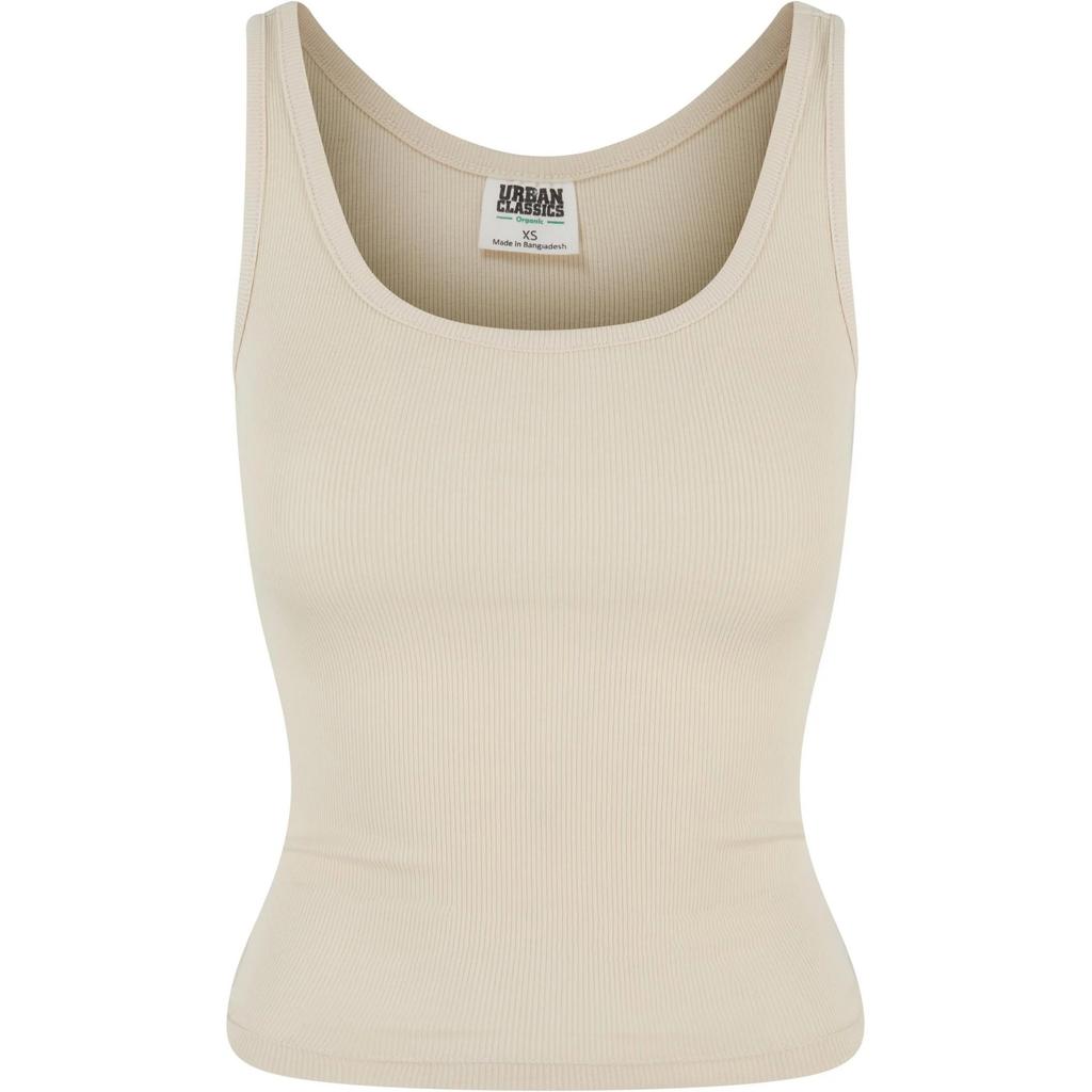Urban Classics Womens/Ladies Basic Ribbed Organic Tank Top (Pack of 2)