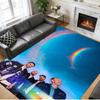 Crystal Velvet Rug Soft Non Slip Indoor Floor Mat Home DecorColdplay