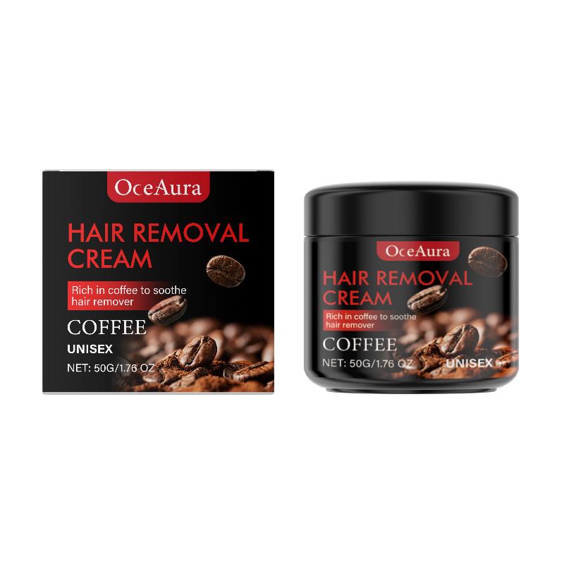 Painless Hair Removal Depilatory Oceaura Coffee Hair Removal Cream For Men Underarm Armpit Leg Hair Repair Care 50G