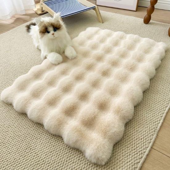 Плюшевое одеяло для питомца, толстый ортопедический коврик для собаки и кошки, водонепроницаемая подкладка, нескользящее дно, съемный моющийся чехол, защита от проливания для лежанки питомца