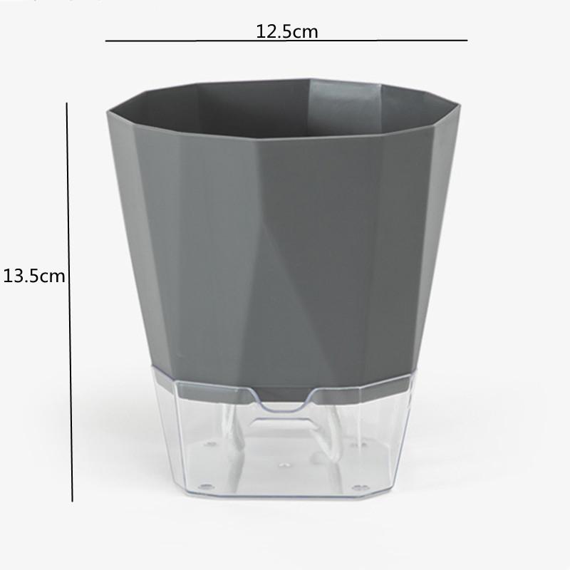 Цветочный горшок для растений с самополивом, прозрачный посадочный горшок, бассейн для хранения воды, садовые принадлежности, домашний декор FU