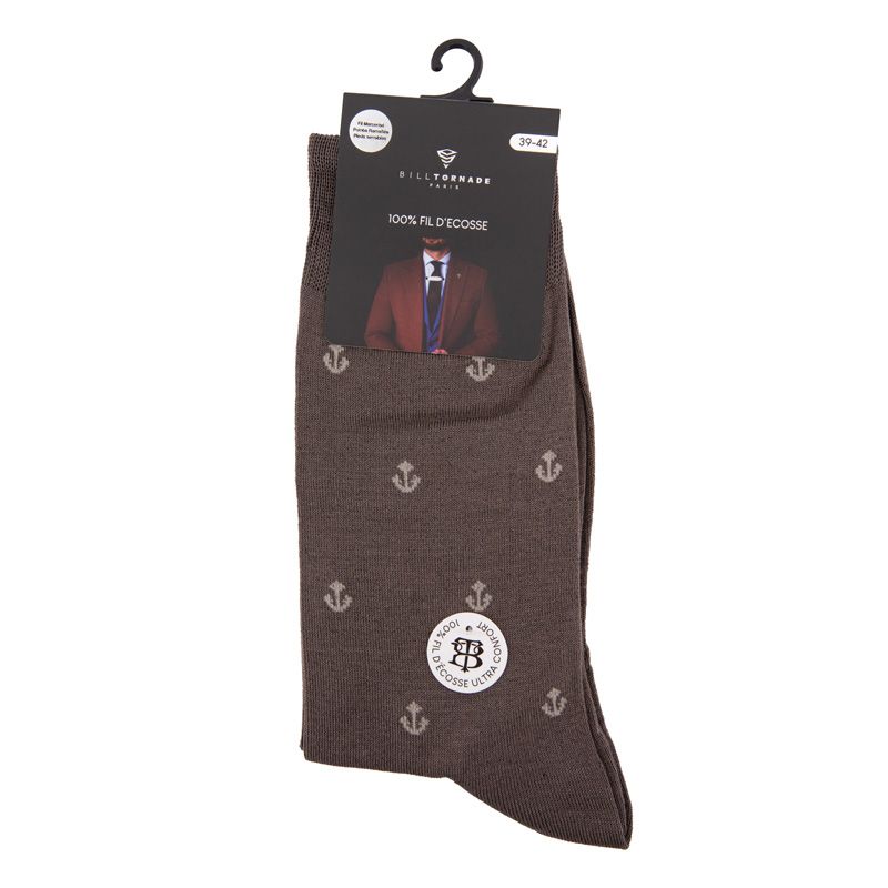 Мужские фантазийные носки из шотландского хлопка BILL TORNADE