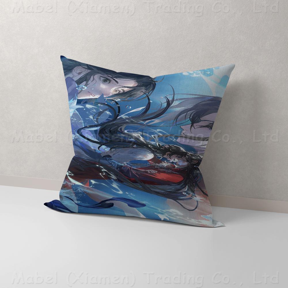 BL Anime Heaven Official's Blessing Hua Cheng Xie Lian Personalized Picture Text Home Decorative Pillows Household Gifts 45x45cm