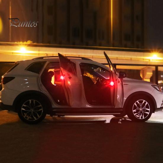 2 шт. практичные светящиеся мигающие огни высокой яркости на двери автомобиля, сигнальные огни открытия двери автомобиля для внедорожника