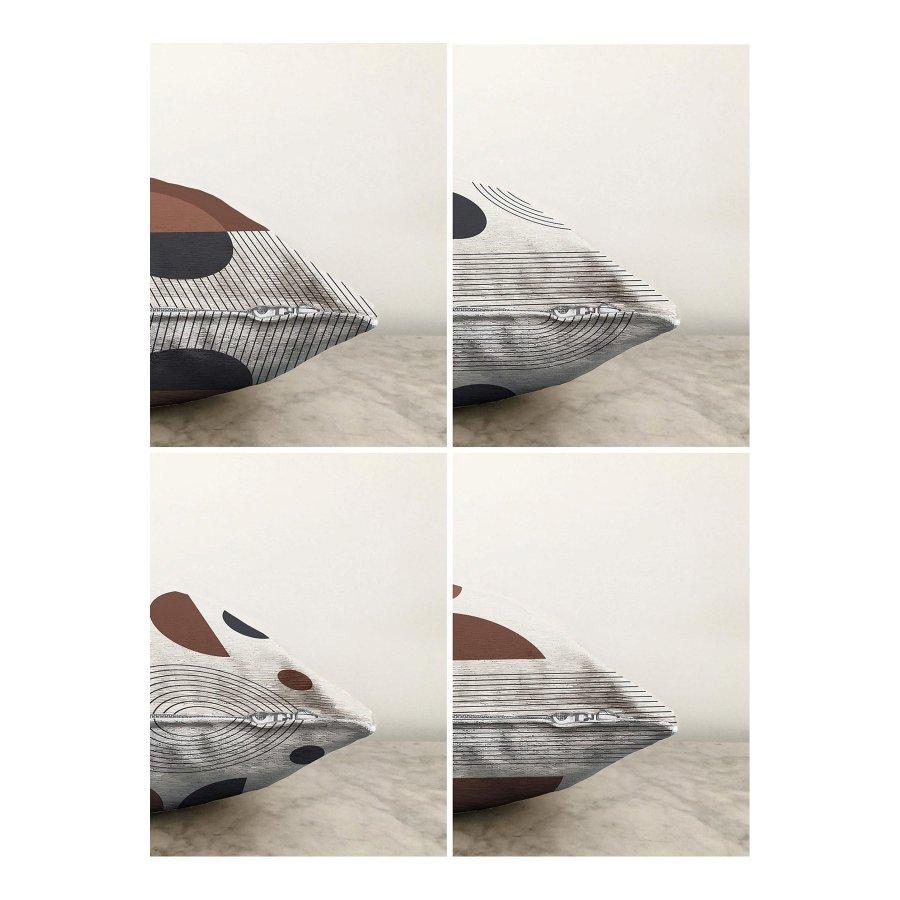 Набор чехлов для подушек с цифровой печатью из 4 предметов