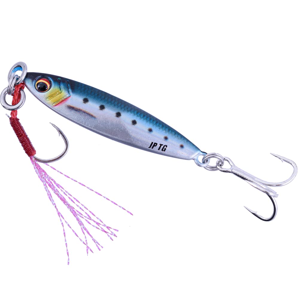 Major Craft Metal Jigpara Live Bait Live Horse Lure Jig, Tungsten, Color, JPTG-24#82, Mackerel, 24g, #82