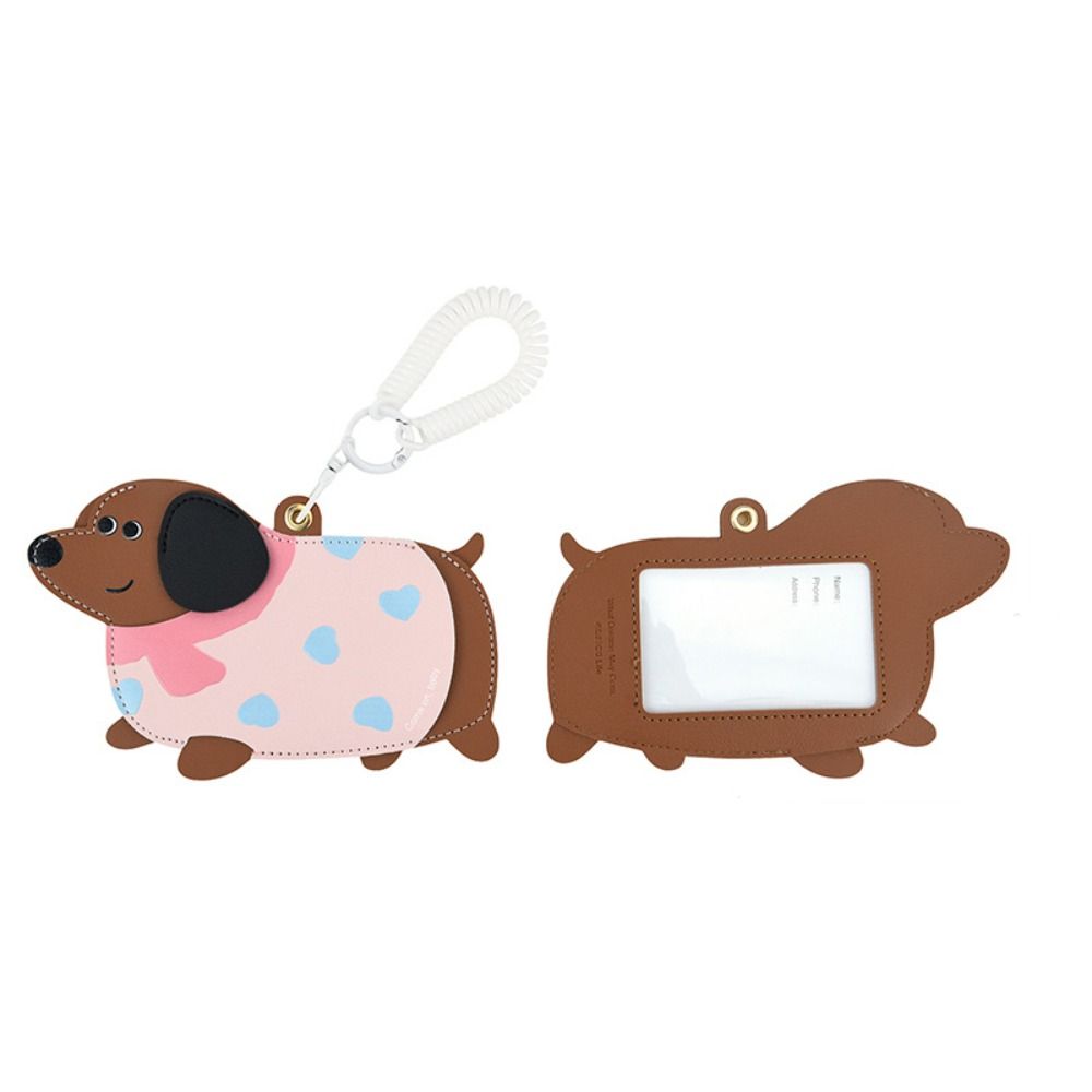Multifunction Dachshund Card Holder baggage tag Luggage Tag Portable Card Case Outdoor