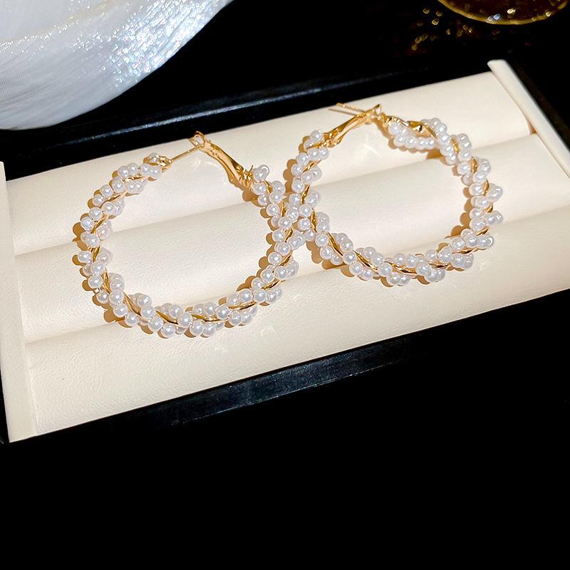 Серебряные игольчатые роскошные серьги с цветком и бабочкой из циркония в виде жемчуга — элитный французский ретро-стиль осень/зима