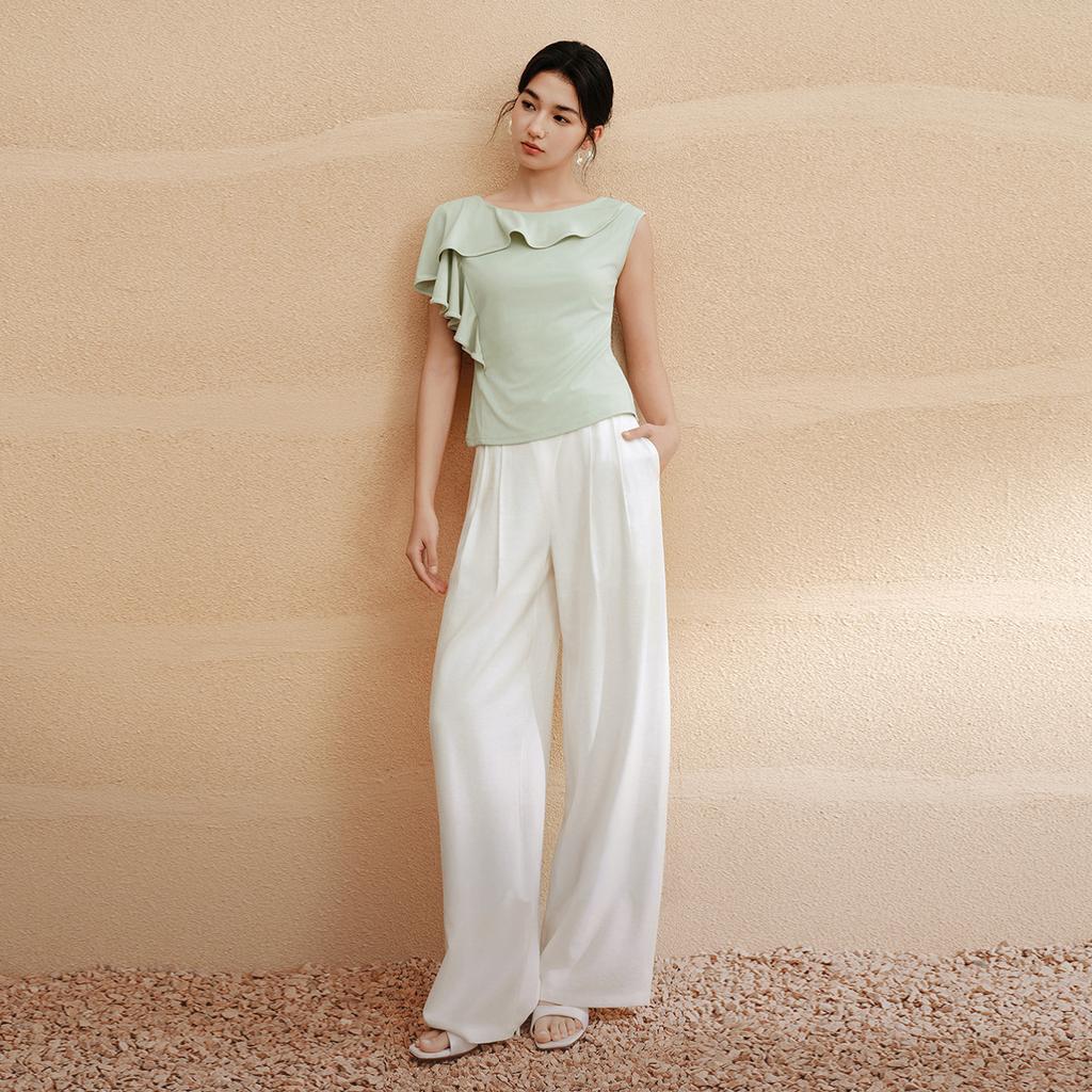 Solid Color Loose Casual Pants