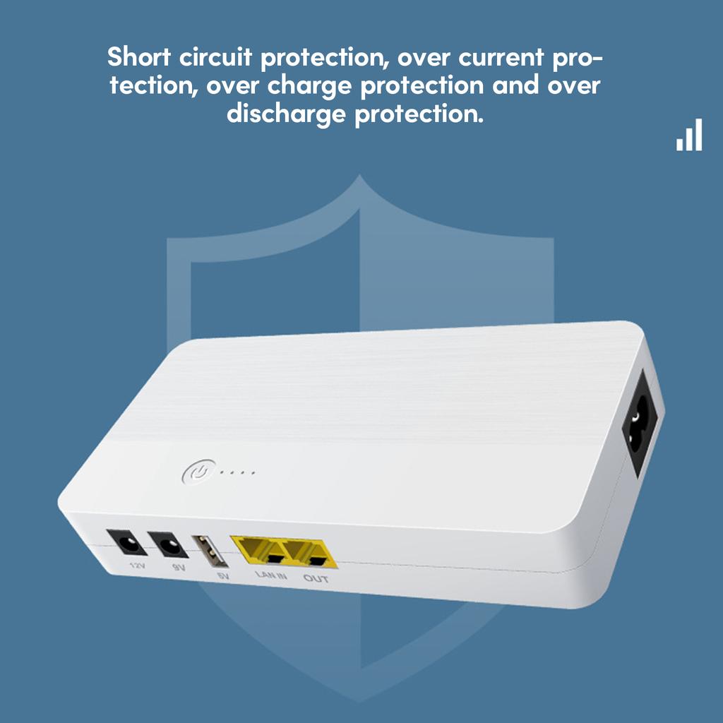 Источник бесперебойного питания ИБП USB5V DC9/12V POE24V для маршрутизаторов камер Резервная батарея для хранения энергии