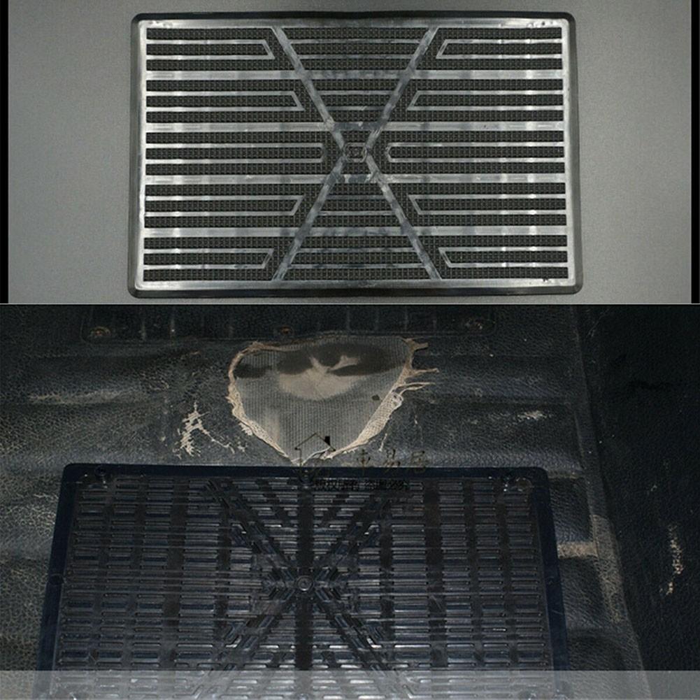Car Interior-Car Carpet Plate Floor Pad Heel Foot Mat Pedal Patch Cover Black PVC Waterproof