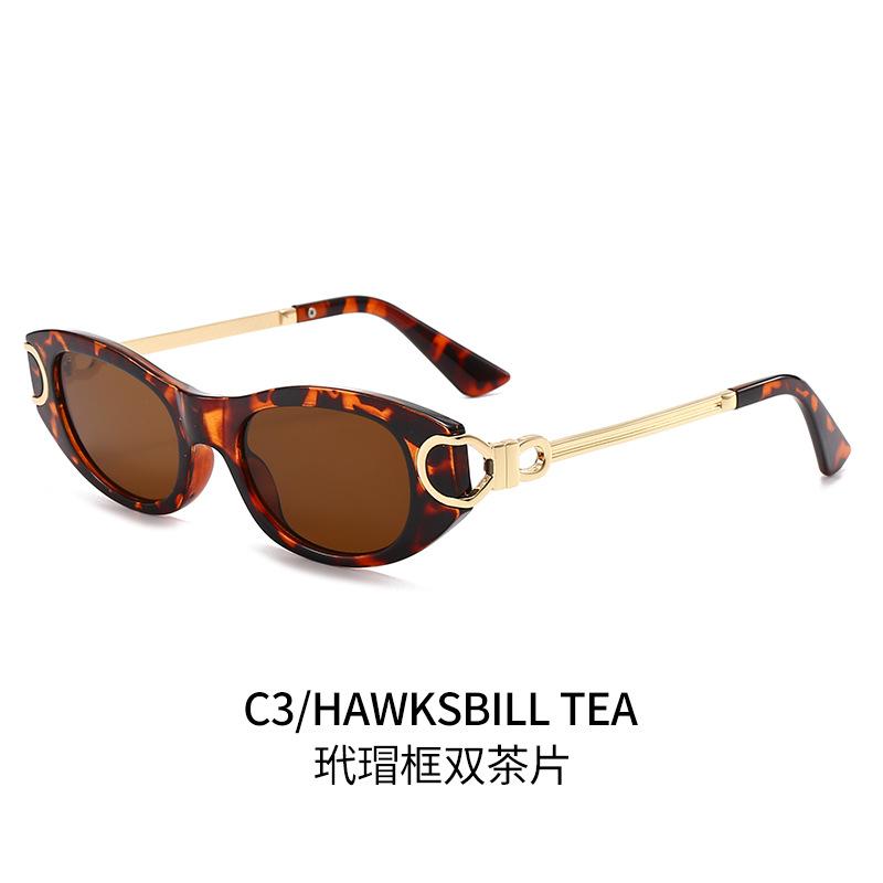 New Advanced Metal Sunglasses Fashion Oval Glasses Brand Designer Vintage Sun Glasses Uv400 Shades High Quality