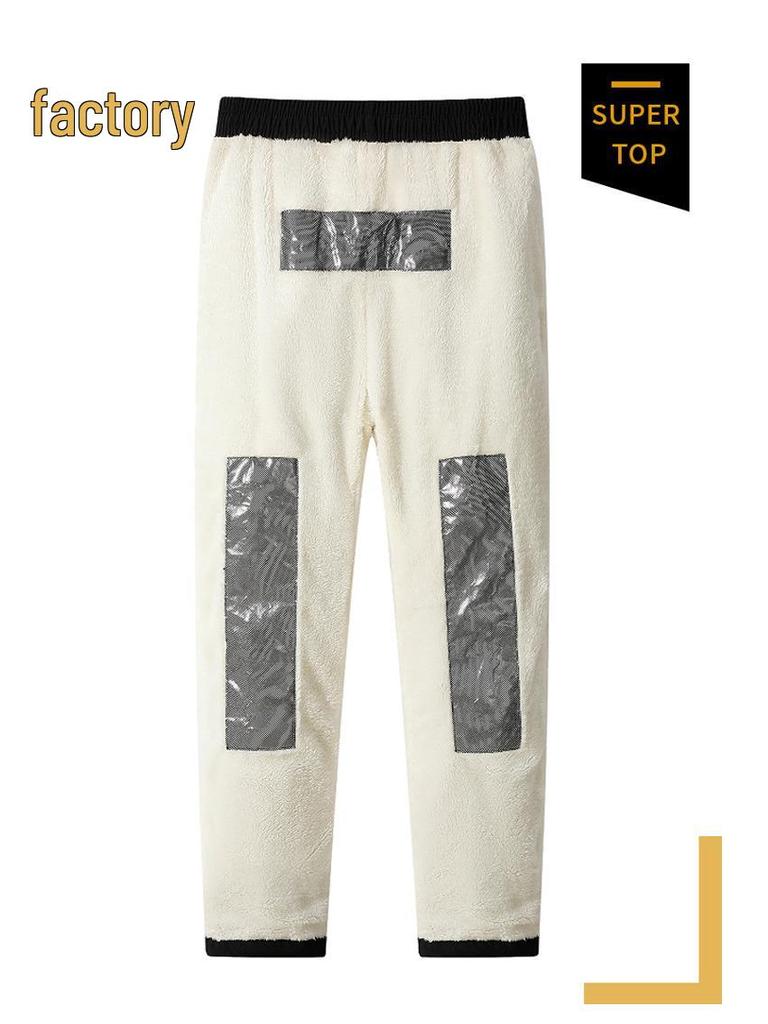 New Ten-Zone USB Heated Fleece-Lined Winter Warm Cotton Pants