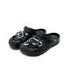 Crocs Сабо Baya Classic EVA Cool Rock Lock Пляжные туфли с отверстиями Унисекс Черные