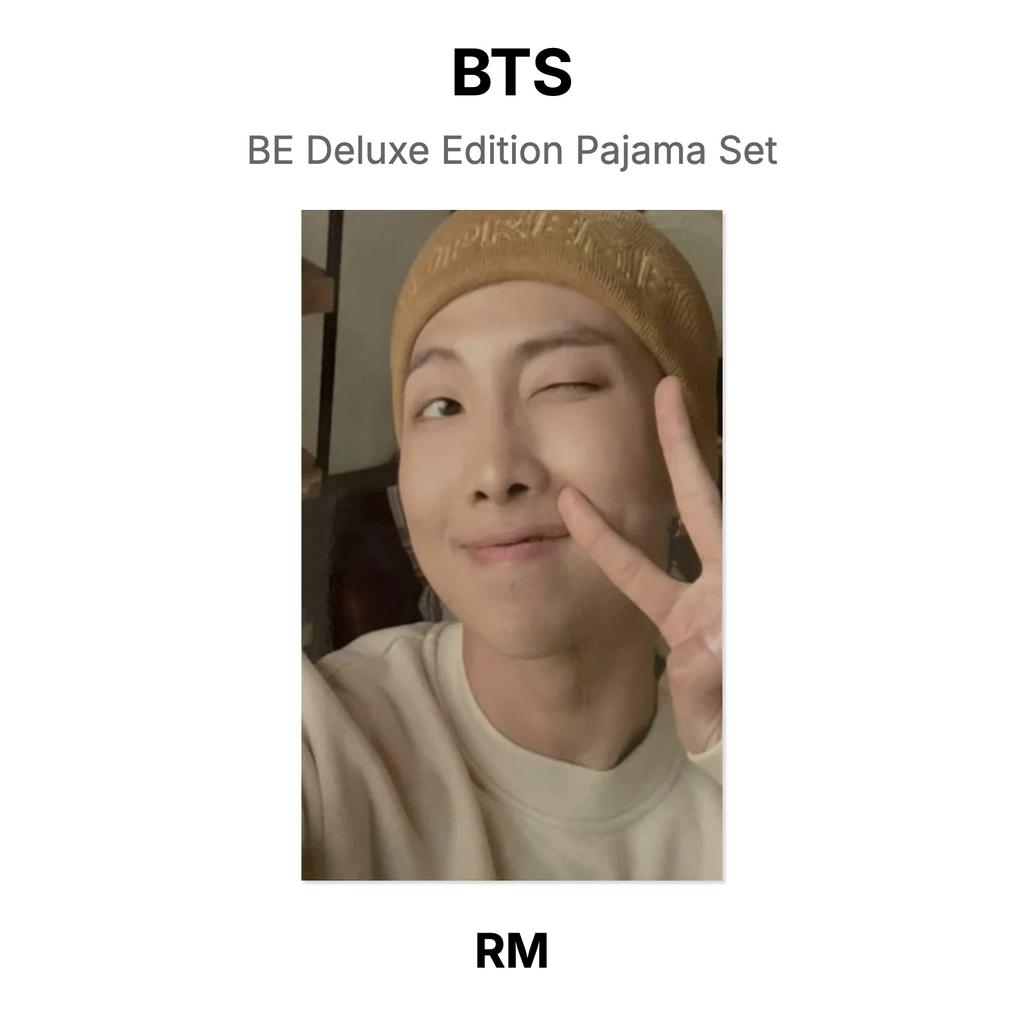 BTS BE Deluxe Edition Набор пижам Официальная фотокарточка