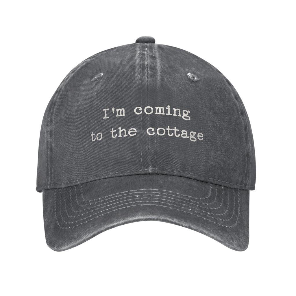 Washed Baseball Cap Heated Rivalry Im Coming To The Cottage Summer Trucker Hat For Female Male Fashion Sun Baseball Caps