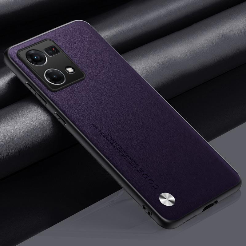 Luxury PU Leather Case For OPPO Reno 7 4G Back Cover Matte Silicone Shockproof Full Protection Phone Case For OPPO Reno7 Reno 7