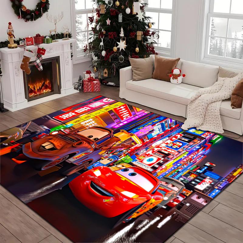 1PC Lightning McQueen Rug - home decoration Carpet For Living Room Bedroom Flooring Computer Chair Area Rug