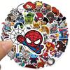 50 ШТ. Официально лицензированные наклейки Marvel Человек-Паук Q-версия Герои Водостойкие Мультяшные Подарки, разработанные для Бутылок с водой Ноутбука Компьютера