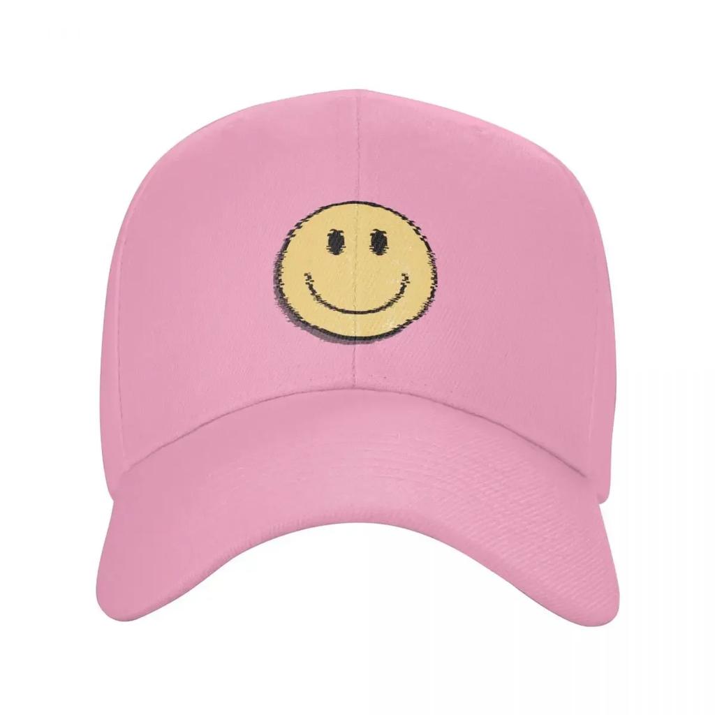 Hippie Trippy Retro Yellow Smiley Face Baseball Cap Luxury Hat Snapback Cap Unisex hat derby hat Golf Women Unisexs