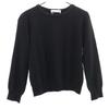 90s Made In Japan Old Long Sleeve Knit M Black Women Used
