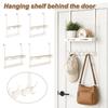 No Drill Door Hanger Organizer Aluminum Hanging Hook Rack  Entryway Organizer
