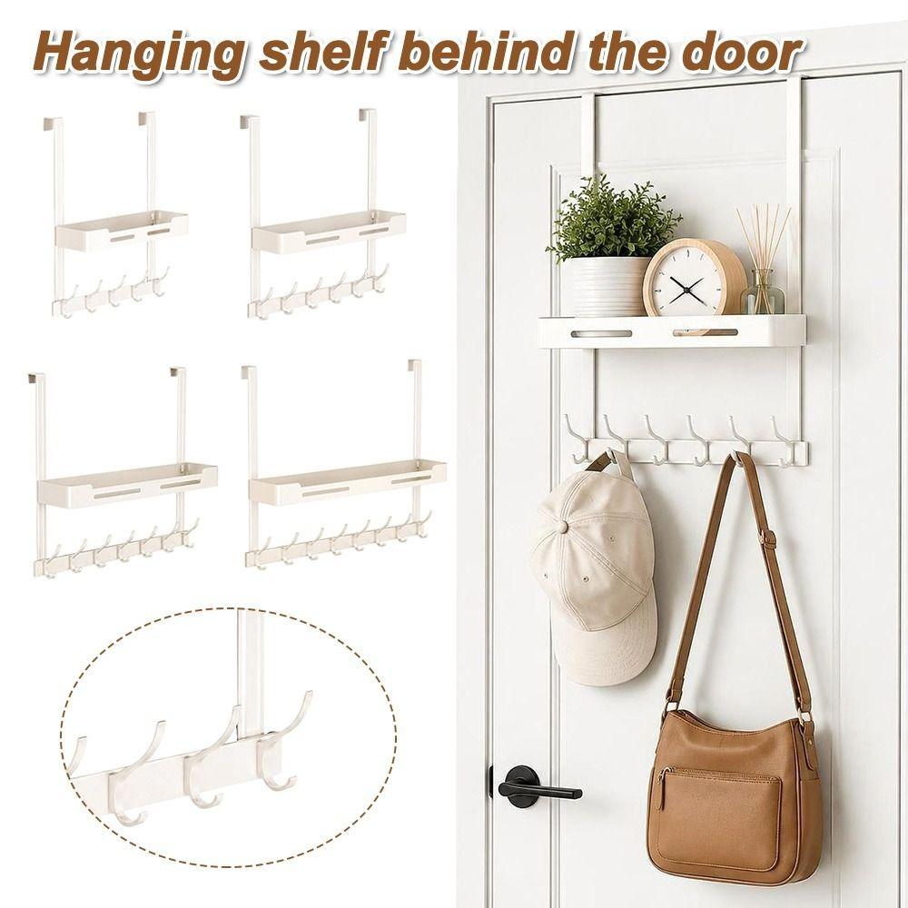 No Drill Door Hanger Organizer Aluminum Hanging Hook Rack Entryway Organizer