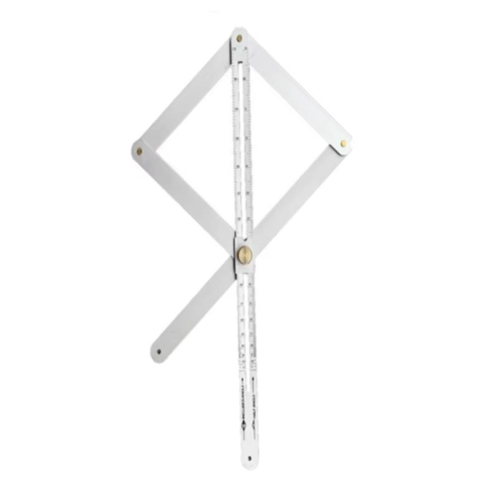 Измеритель угла из нержавеющей стали Транспортир Многофункциональный Диагональный Квадрат Линейка Измерительные Инструменты