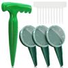 Green Seeder 5-Speed Adjustable Gardening Tool Set: Plastic Seedling Hole Puncher