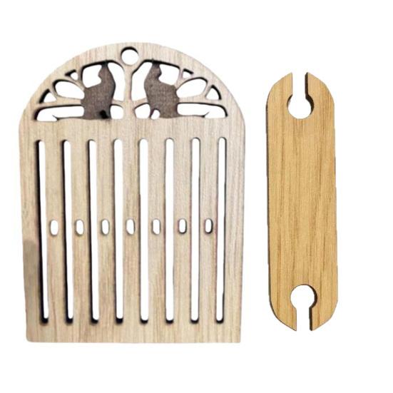 Rigid Heddle Backstrap Loom Kit Small Wooden Belt Weaving Tools Beginners Bracelets Bags Belts Camera Straps Bandweaving Shuttle Kit