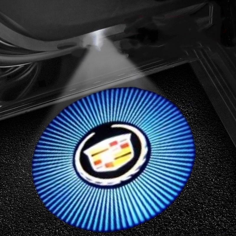 AABHX1 LED Car Door Welcome Logo Lights Retrofit Light for Cadillac SRX XT4 XT5 XT6 ATS XTS CTS CT6 Courtesy Projector Lamp Accessories