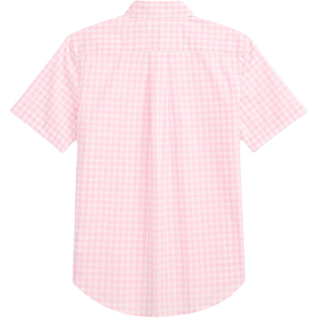 Polo Ralph Lauren Клетчатая хлопковая сатиновая рубашка с коротким рукавом Классическая детская рубашка 323B20930-001