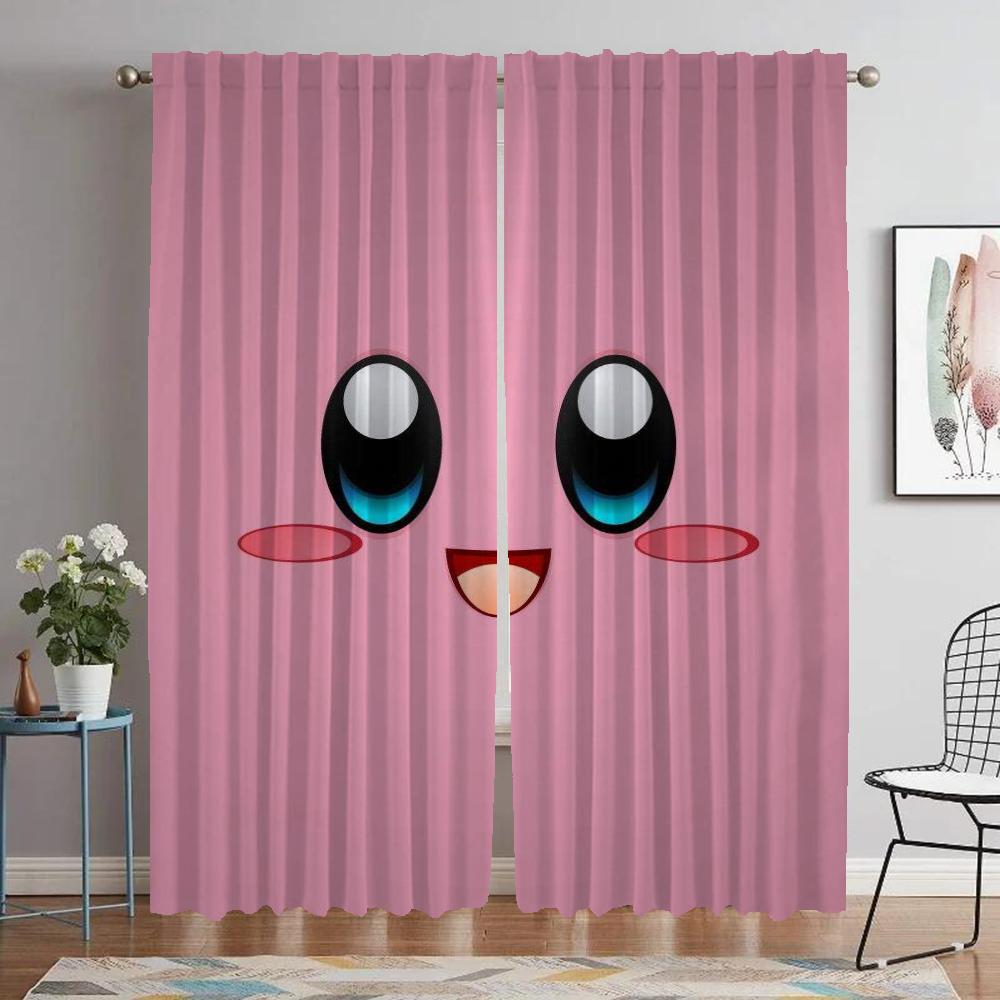 Элегантные шторы для комнаты, 2 шт., затемняющие шторы Kirbys для камеры, занавески для гостиной, перегородки, украшения на Хэллоуин