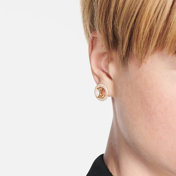 LOUIS VUITTON Louise By Night Earrings M00757