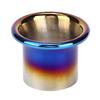3-дюймовая система впуска холодного воздуха Turbo Horn из нержавеющей стали синего цвета