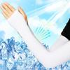 2 шт. Ледяной шелк Защита от солнца Нарукавники для рук Уличные Прохладные Защищающие от УФ-лучей Рукава для рук