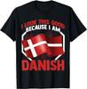 Датский Подарок Дания Мужчины Женщины Danmark Праздник Гордые Дети Футболка Унисекс Хлопок Мужская Одежда