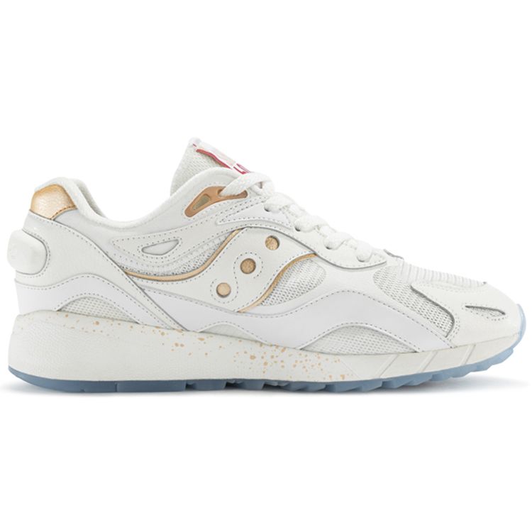 SAUCONY Shadow 6000 Retro Comfortable Synthetic Leather Durable Low-Top Casual Running Shoes Unisex Sneaker White Platinum S79020-1